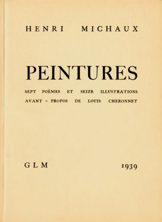 Libro Illustrato Michaux - Peintures