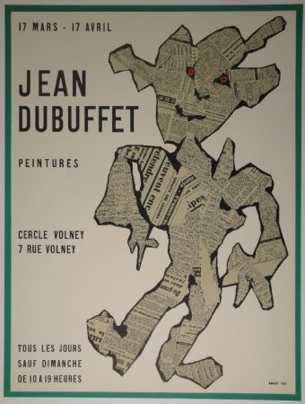 Litografia Dubuffet - Peintures