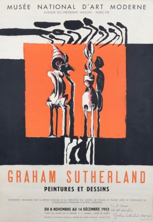 Litografia Sutherland - Peintures et dessins, Musée National d'Art Moderne, 1952