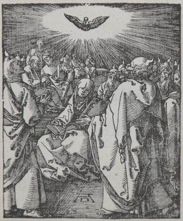 Incisione Su Legno Durer - Pentecost (The Small Passion), 1612