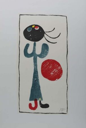 Litografia Miró (After) - Personaje