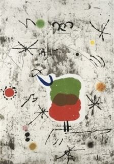 Acquaforte E Acquatinta Miró - Personatge I Estels I