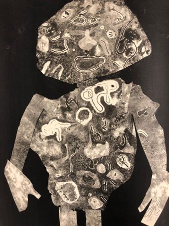 Pochoir Dubuffet - Personnage 1955 II