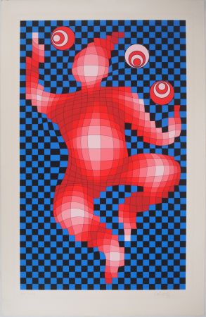 Serigrafia Vasarely - Personnage cinétique