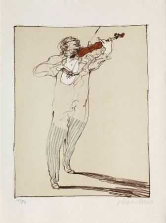 Litografia Weisbuch - Petit violoniste 