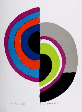 Litografia Delaunay - Petite Composition, 1972