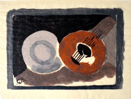 Litografia Braque - Petite guitare