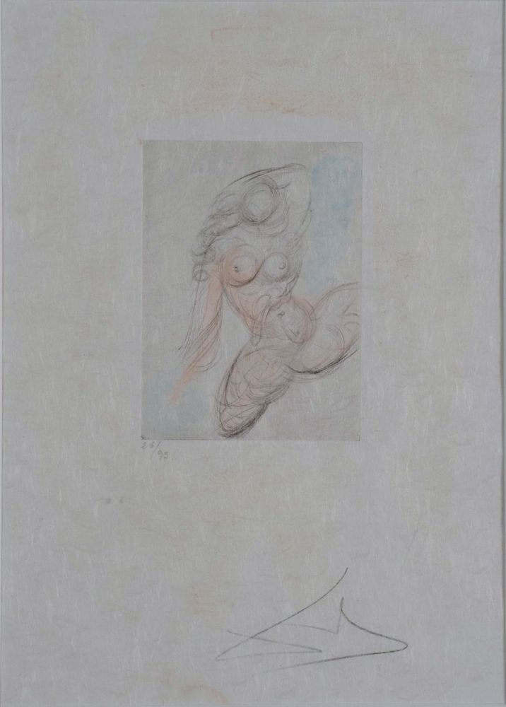 Incisione Dali - Petites Nus (Ronsard) E