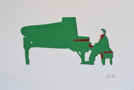 Serigrafia Lodola - Pianista