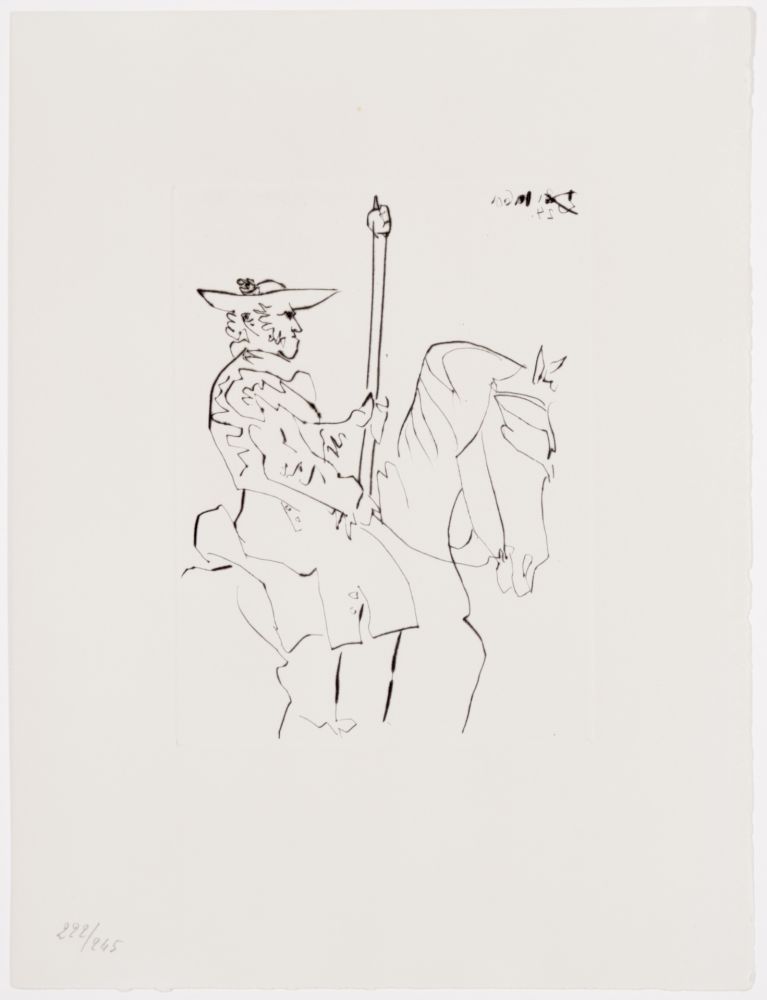 Incisione Picasso - Picador au Repos