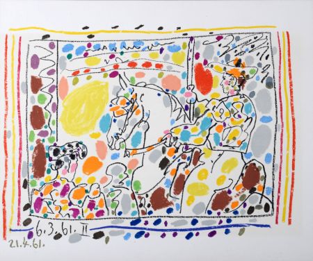 Litografia Picasso - Picador II, 1961