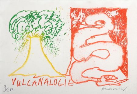 Acquaforte Alechinsky - Pierre Alechinsky : Vulcanalogie, 1970 - Hand-signed