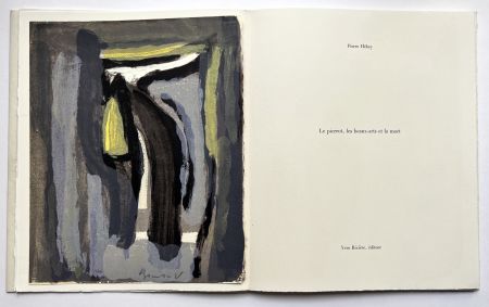 Libro Illustrato Van Velde - Pierre Hébey : Le pierrot, les beaux-arts et la mort. Quatre lithographies de Bram van Velde (1981)
