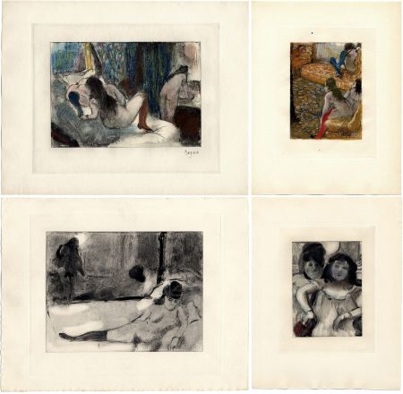 Libro Illustrato Degas - Pierre Louys : MIMES DES COURTISANES. 22 Gravures (Paris 1935)