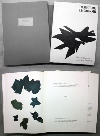 Libro Illustrato Braque - PIERRE REVERDY, GEORGES BRAQUE. Derrière le Miroir n°  135-136 . 1963. TIRAGE DE LUXE