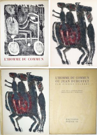 Libro Illustrato Dubuffet - Pierre Seghers : L'HOMME DU COMMUN ou Jean Dubuffet (1944).