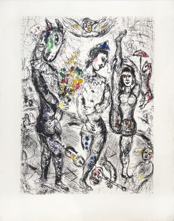Incisione Chagall - Pierrot
