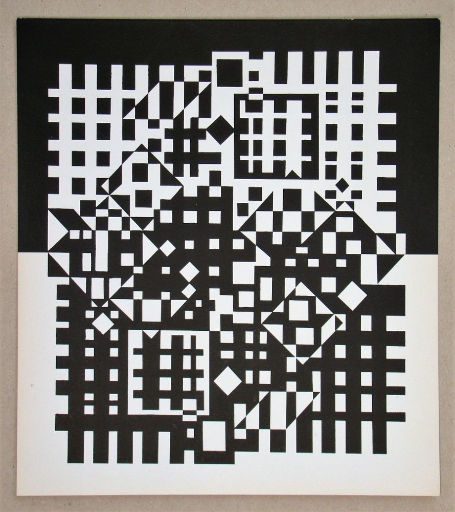 Serigrafia Vasarely - Pilich I.- 1966