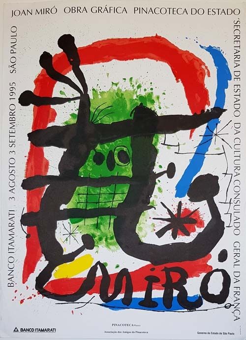 Litografia Miró - Pinacoteca De Estado  Sao Paulo