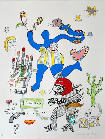 Litografia De Saint Phalle - Pink Martini 