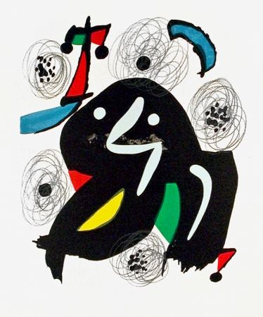 Litografia Miró - Pl. 4 from La Mélodie Acide (The Acid Melody)
