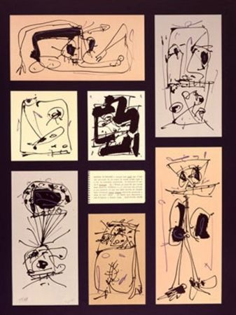 Litografia Saura - Placard 1976