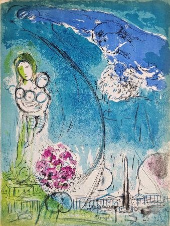 Litografia Chagall - Place de la Concorde
