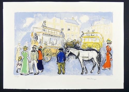 Litografia Van Dongen - Place Pigalle *by Day)