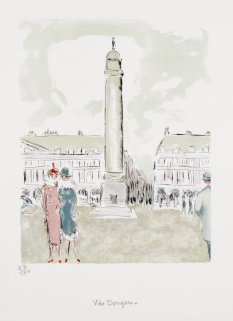 Litografia Van Dongen - Place Vendôme