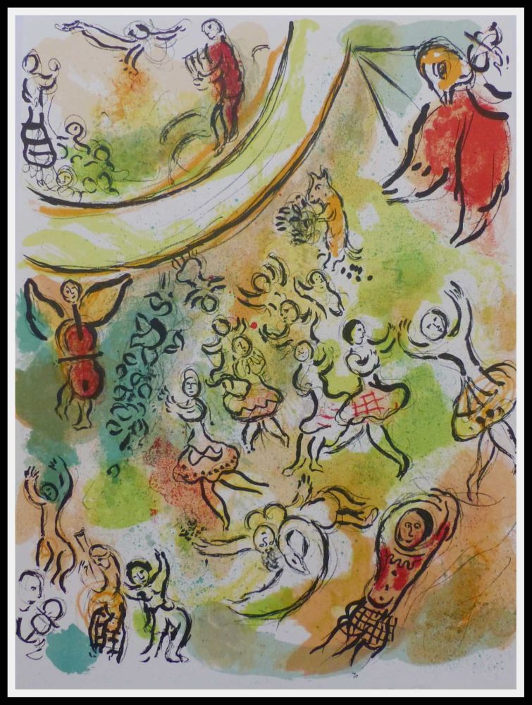 Litografia Chagall - PLAFOND DE L'OPERA GARNIER