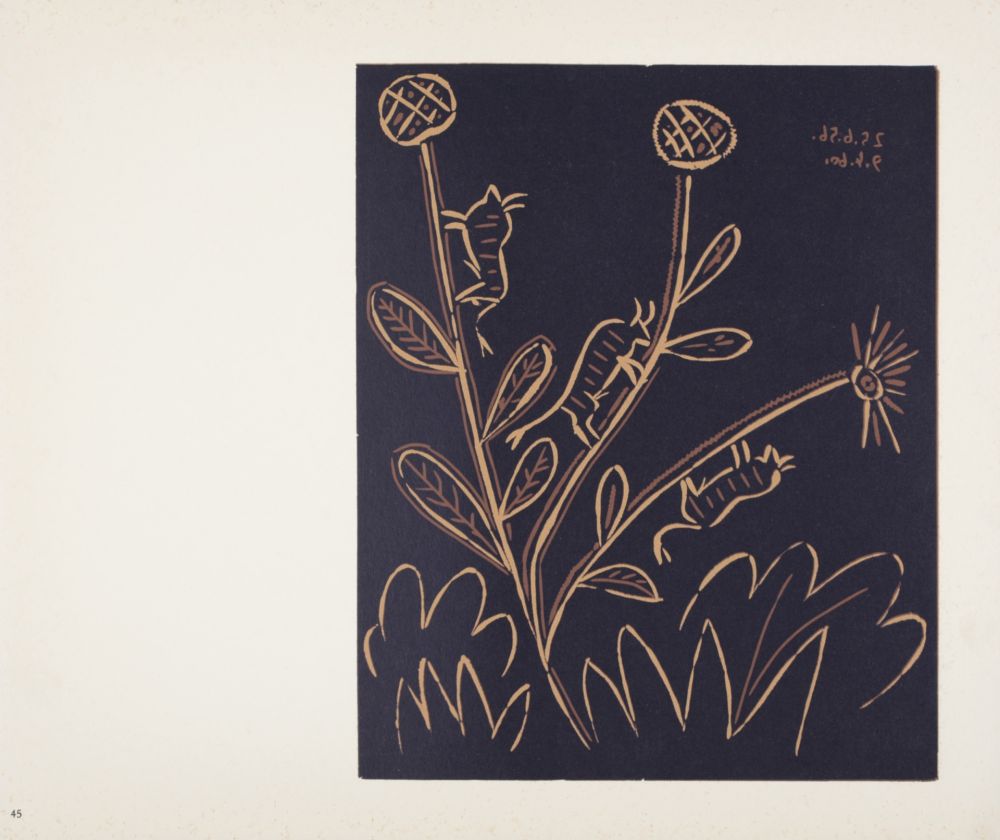 Linoincisione Picasso (After) - Plante aux Toritos, 1962