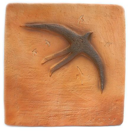 Ceramica Folon - Plate - Bird Man - Homme oiseau