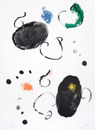 Litografia Miró - Plate 15 from Album 19, 1961