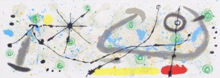 Litografia Miró - Plate 8, from Lézard aux plumes d'or