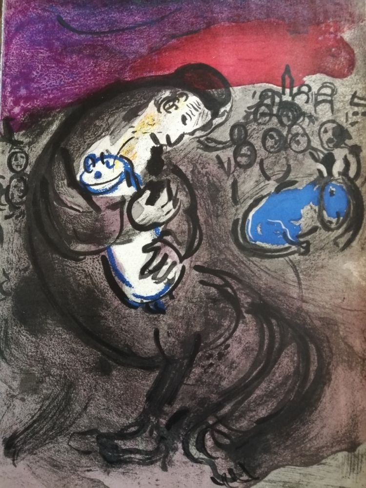 Litografia Chagall - Pleurs de Jérémie