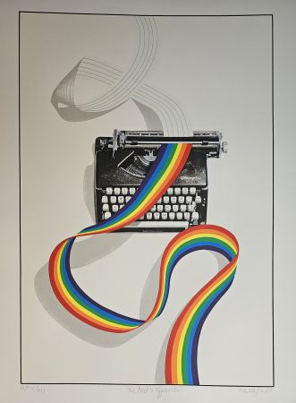 Serigrafia Hughes - Poets Typewriter