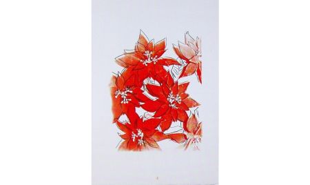 Serigrafia Warhol - Poinsettias
