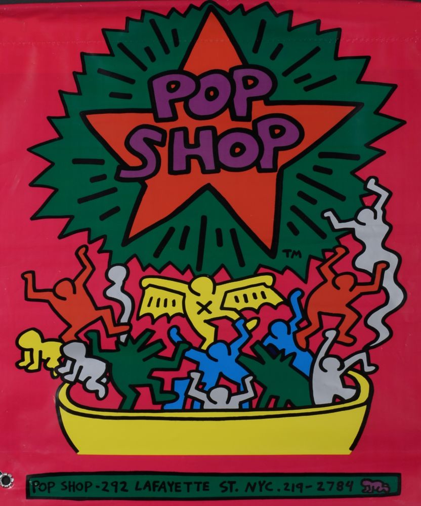 Serigrafia Haring - Pop shop Bag, 1986