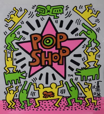 Serigrafia Haring - Pop shop Bag, 1986