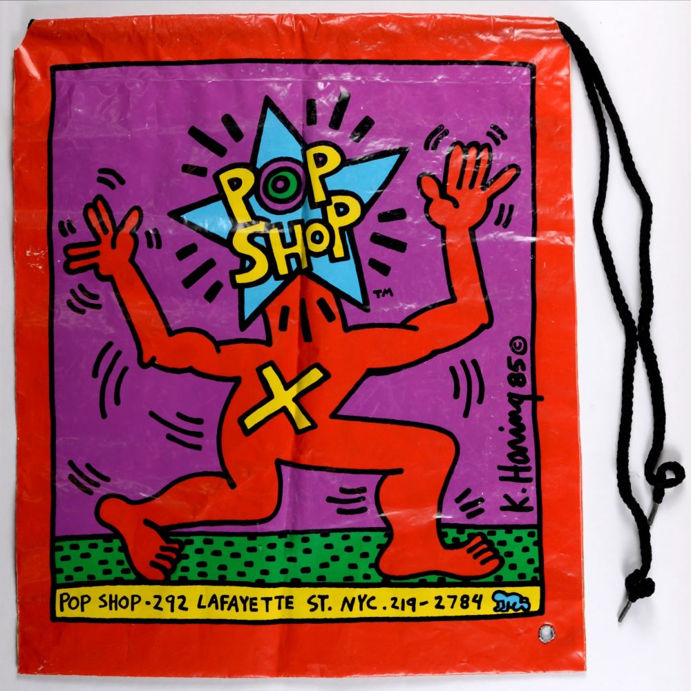 Serigrafia Haring - Pop shop Bag, 1986 - Highly collectible!