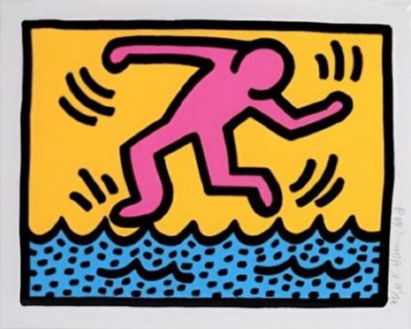 Serigrafia Haring - Pop Shop II Plate 3
