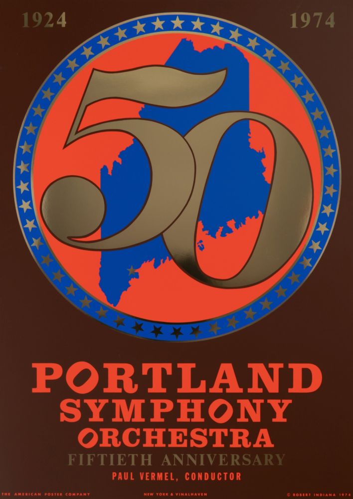 Serigrafia Indiana - Portland Symphony Orchestra, 50th Anniversary, 1974