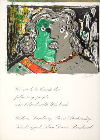 Litografia Baj - Portrait, 1964