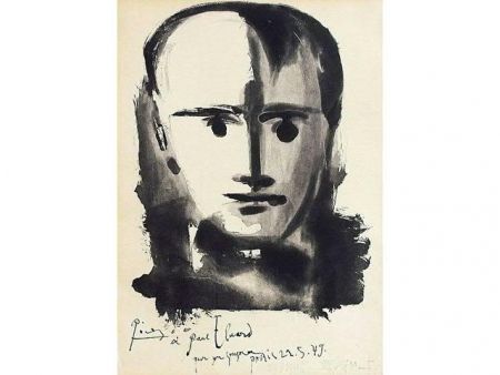 Acquatinta Picasso - PORTRAIT D HOMME A LA MECHE 