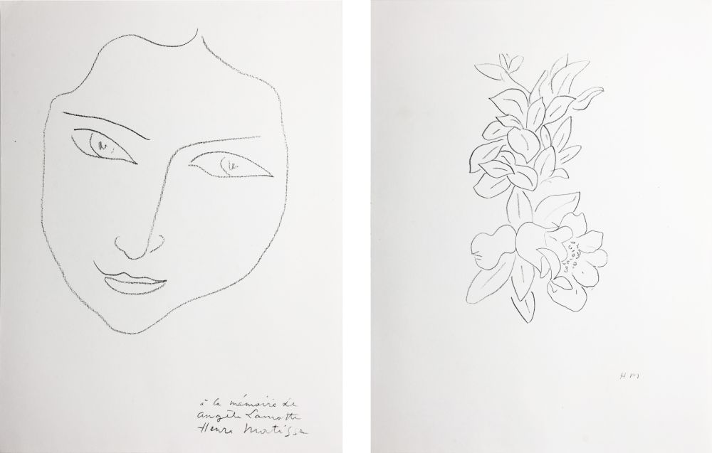 Litografia Matisse - PORTRAIT D'ANGÈLE (1943)