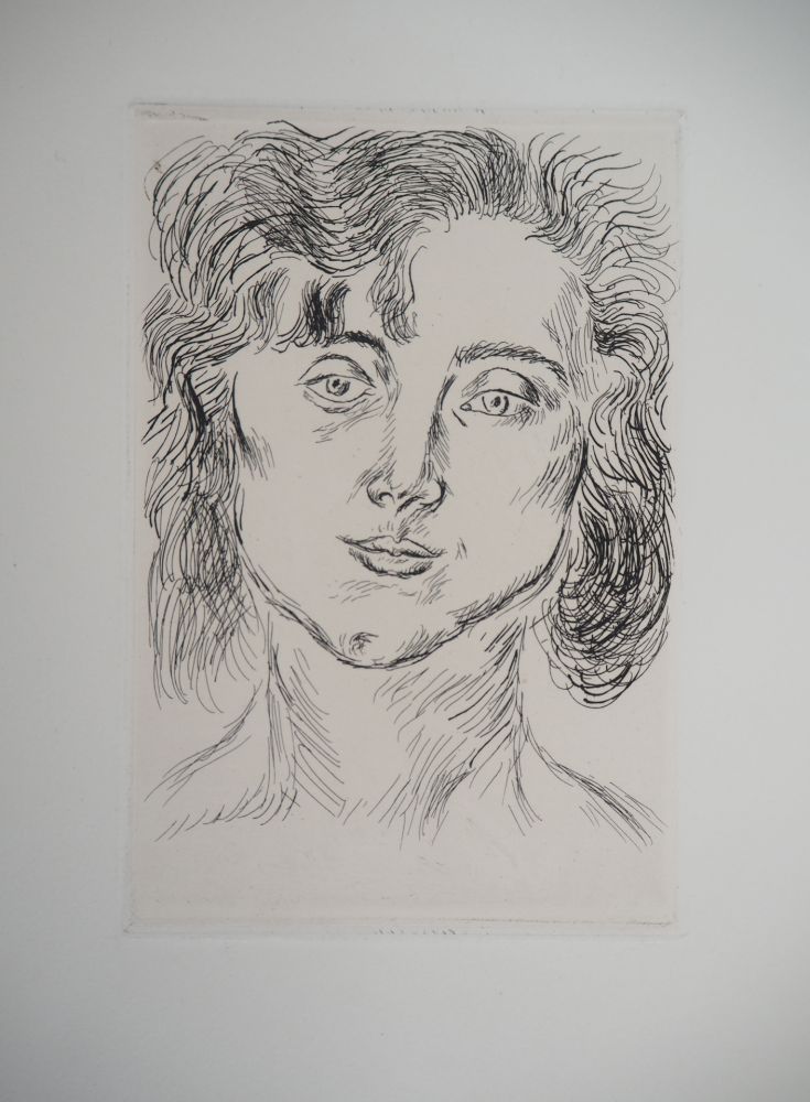 Incisione Matisse - Portrait de femme