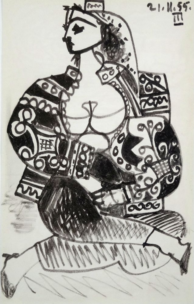 Litografia Picasso - Portrait de femme