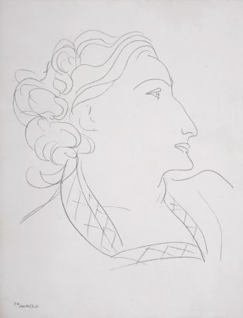 Non Tecnico Matisse (After) - Portrait de femme, 1943