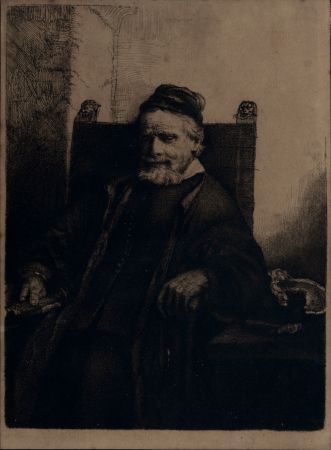 Rotocalcografia Rembrandt - Portrait de Jean Lutma