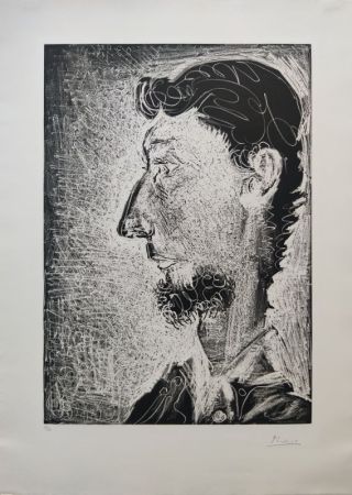 Acquaforte E Acquatinta Picasso - Portrait de Piero Crommelynck II 